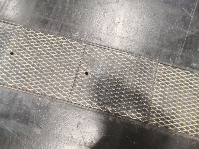 Detail of the floor of Hall B of VIECON